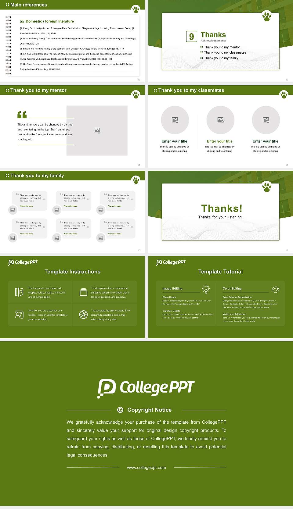 Yamazaki University of Animal Health Technology Graduation Thesis Defense PPT Template16:9 ratio PPT effect preview image7