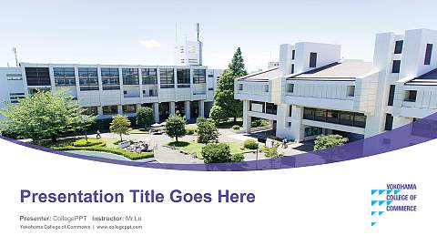 Yokohama College of Commerce Course/Courseware Creation PPT Template