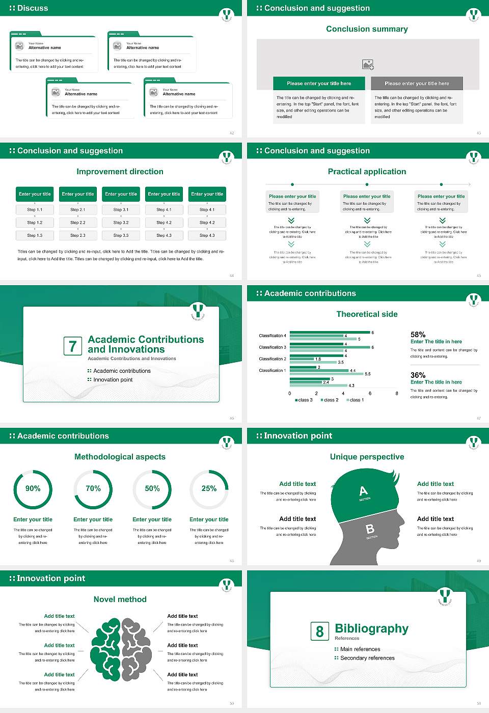 Yokkaichi University Graduation Thesis Defense PPT Template16:9 ratio PPT effect preview image6