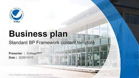 Yokohama National University Competition/Entrepreneurship Contest PPT Template