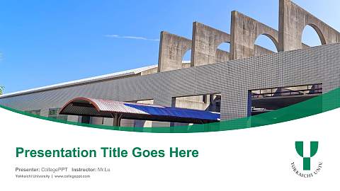 Yokkaichi University Course/Courseware Creation PPT Template