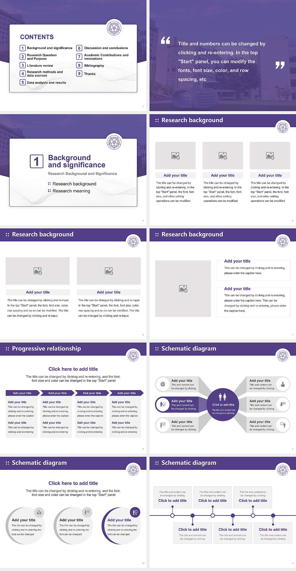 Yasuda Women’s University Graduation Thesis Defense PPT Template4:3 ratio PPT effect preview image2