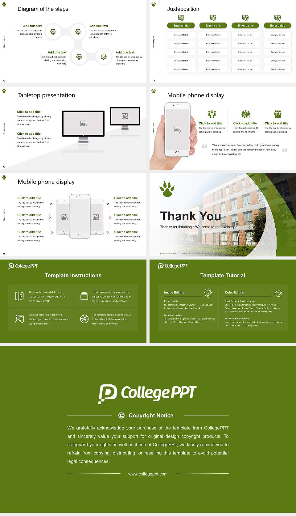 Yamazaki University of Animal Health Technology Competition/Entrepreneurship Contest PPT Template16:9 ratio PPT effect preview image9