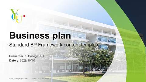 Yokohama City University Competition/Entrepreneurship Contest PPT Template