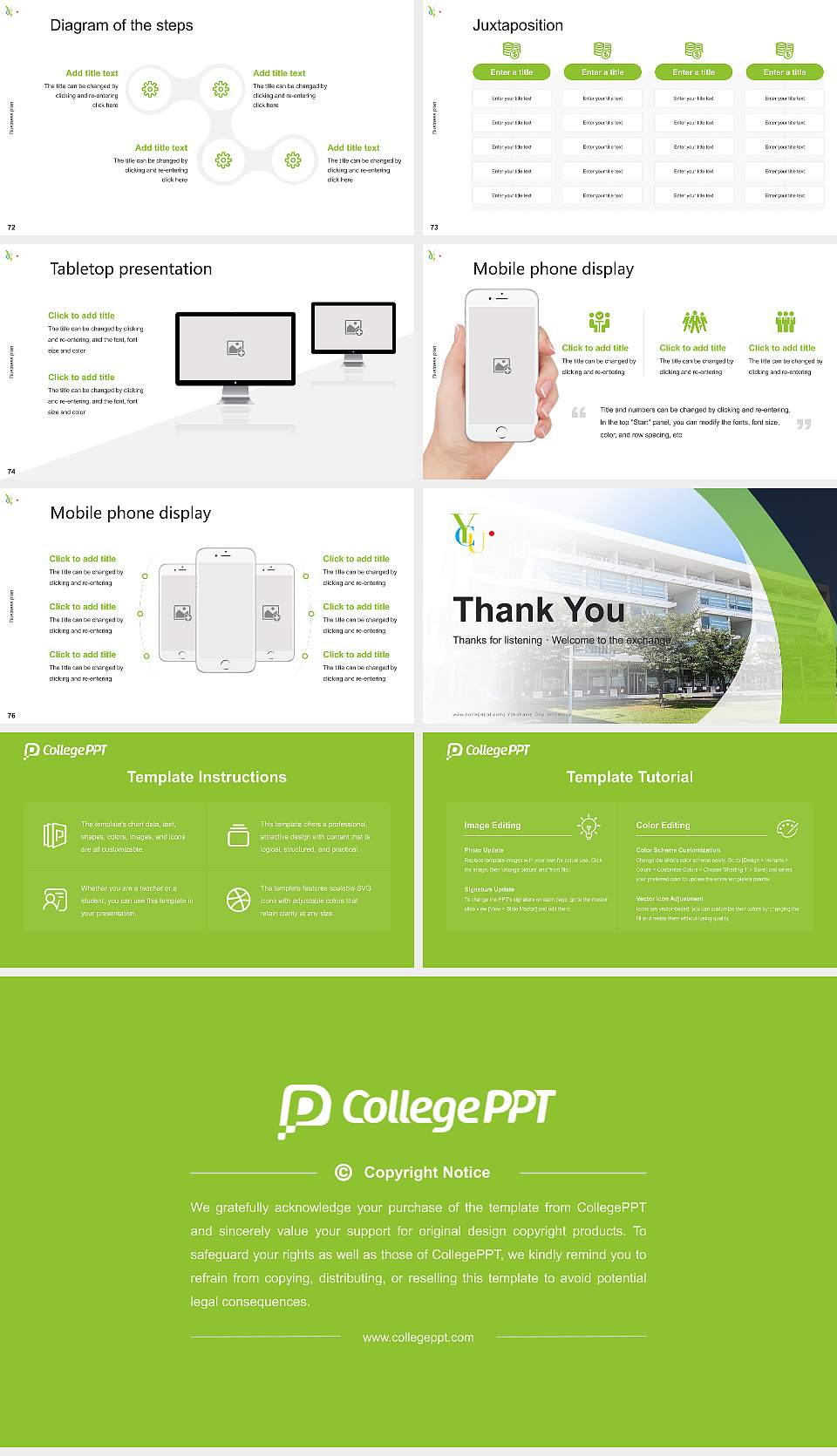 Yokohama City University Competition/Entrepreneurship Contest PPT Template16:9 ratio PPT effect preview image9