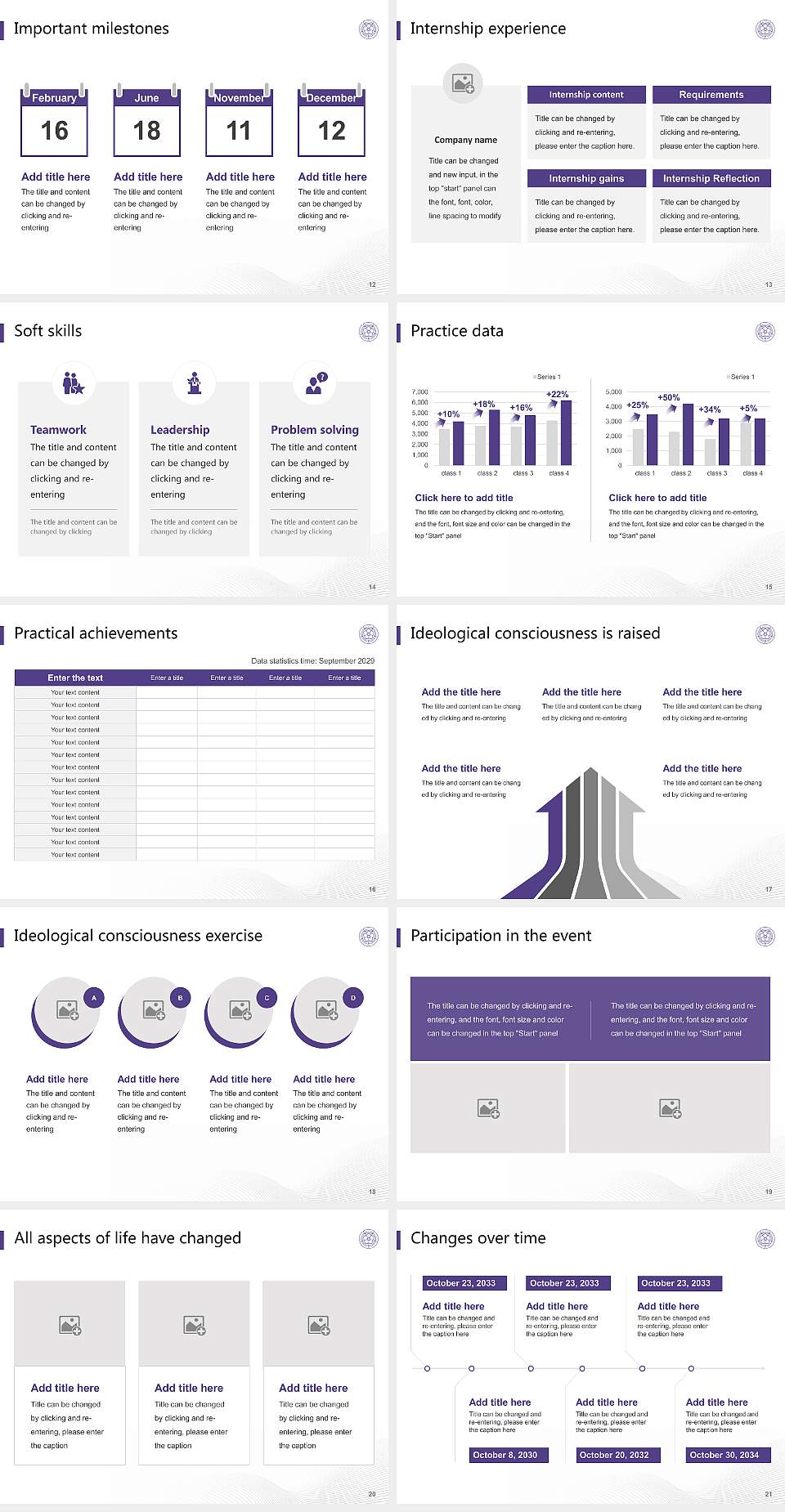 Yasuda Women’s University National Scholarship Defense PPT Template4:3 ratio PPT effect preview image3