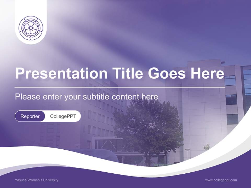 Yasuda Women’s University Lecture Sharing and Networking Event PPT Template4:3 ratio PPT effect preview image4