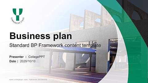 Yokkaichi University Competition/Entrepreneurship Contest PPT Template