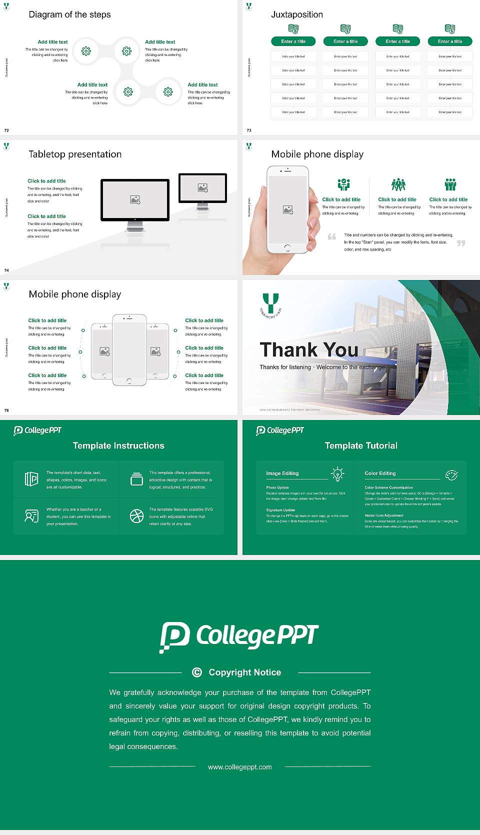 Yokkaichi University Competition/Entrepreneurship Contest PPT Template16:9 ratio PPT effect preview image9