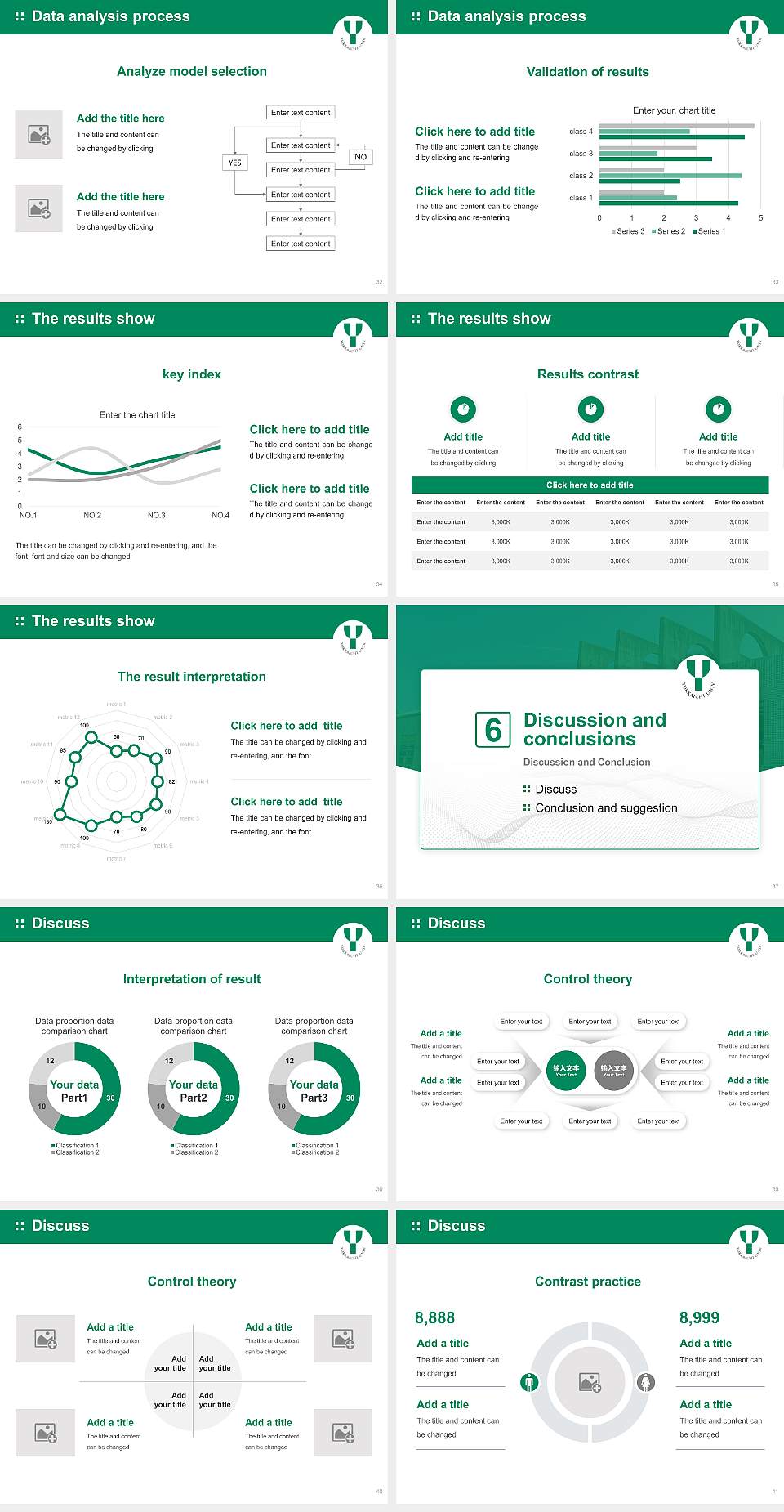 Yokkaichi University Graduation Thesis Defense PPT Template4:3 ratio PPT effect preview image5