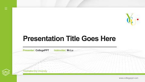 Yokohama City University Thesis Proposal/Graduation Defense PPT Template