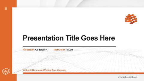 Yokkaichi Nursing and Medical Care University Thesis Proposal/Graduation Defense PPT Template
