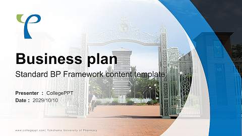 Yokohama University of Pharmacy Competition/Entrepreneurship Contest PPT Template
