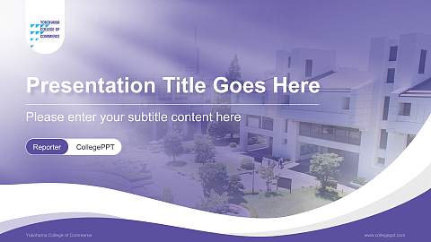Yokohama College of Commerce Lecture Sharing and Networking Event PPT Template