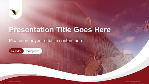 Yamato University Lecture Sharing and Networking Event PPT Template
