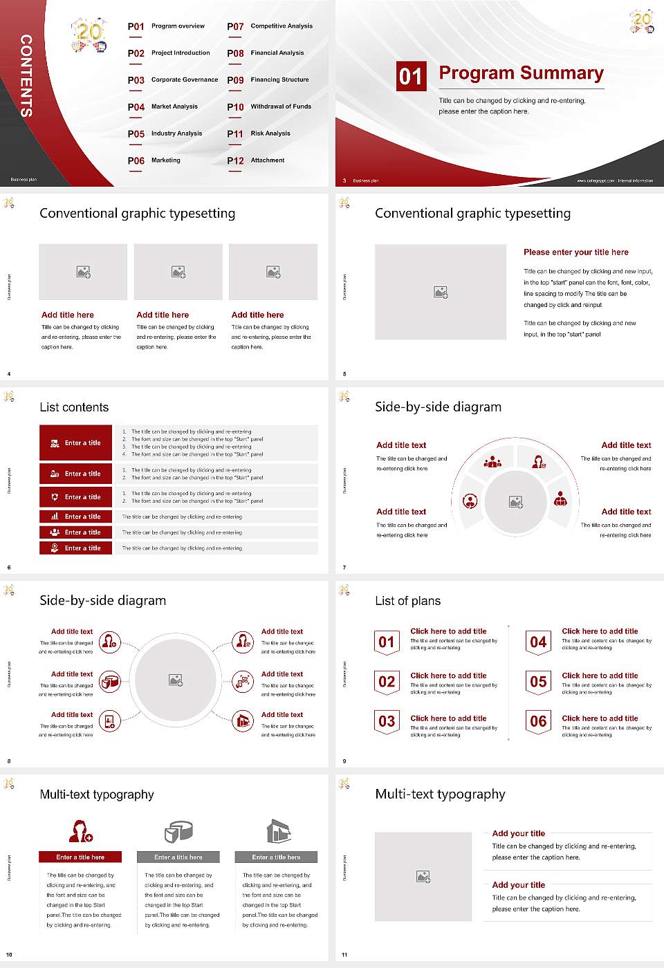 Yashima Gakuen University Competition/Entrepreneurship Contest PPT Template16:9 ratio PPT effect preview image2