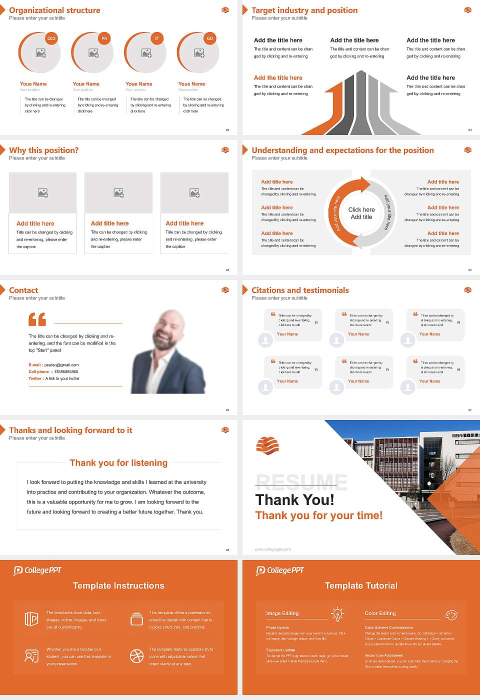 Yokkaichi Nursing and Medical Care University Resume PPT Template16:9 ratio PPT effect preview image4