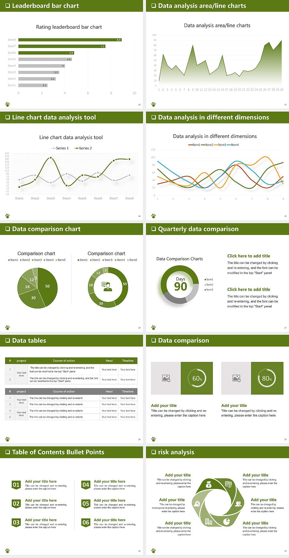 Yamazaki University of Animal Health Technology General PPT Template4:3 ratio PPT effect preview image4