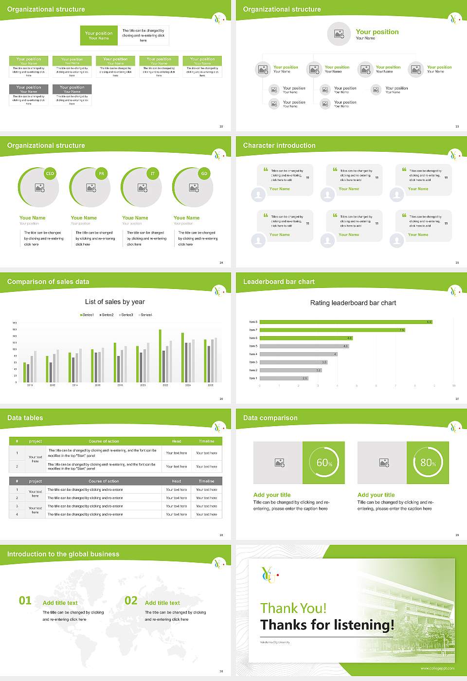 Yokohama City University Academic Presentation/Research Findings Report PPT Template16:9 ratio PPT effect preview image4