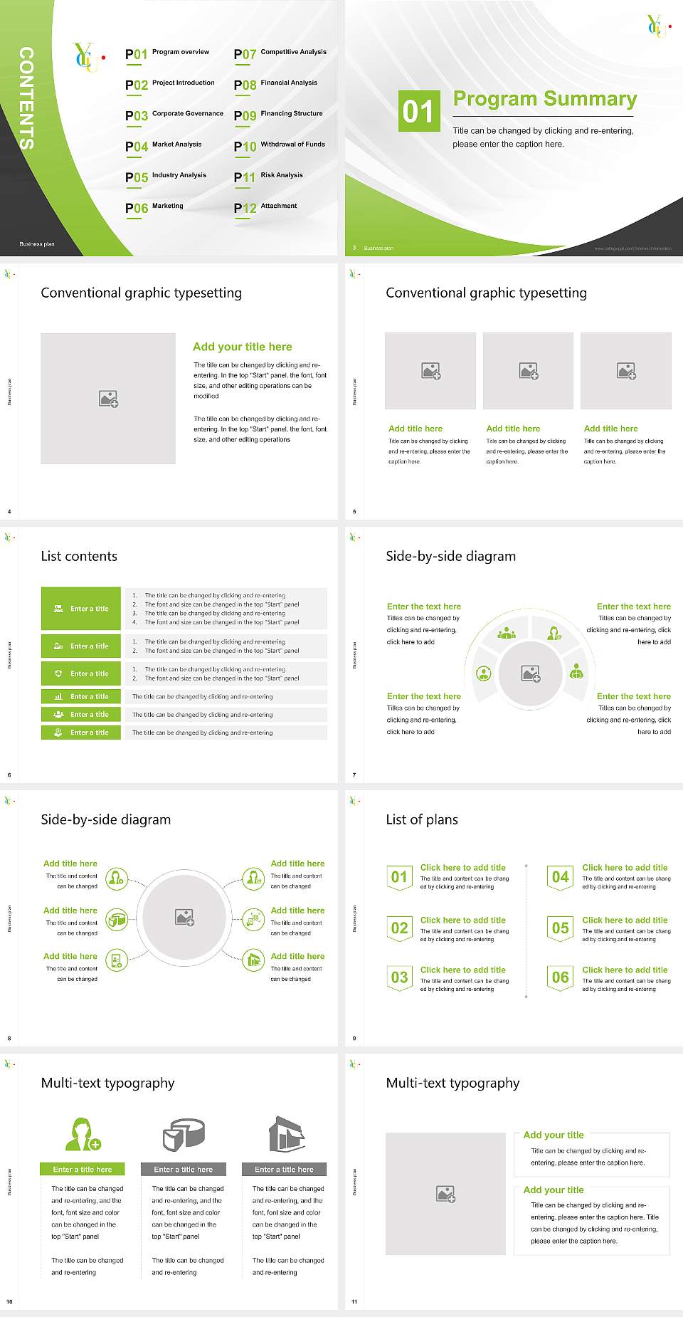 Yokohama City University Competition/Entrepreneurship Contest PPT Template4:3 ratio PPT effect preview image2