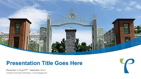Yokohama University of Pharmacy Course/Courseware Creation PPT Template