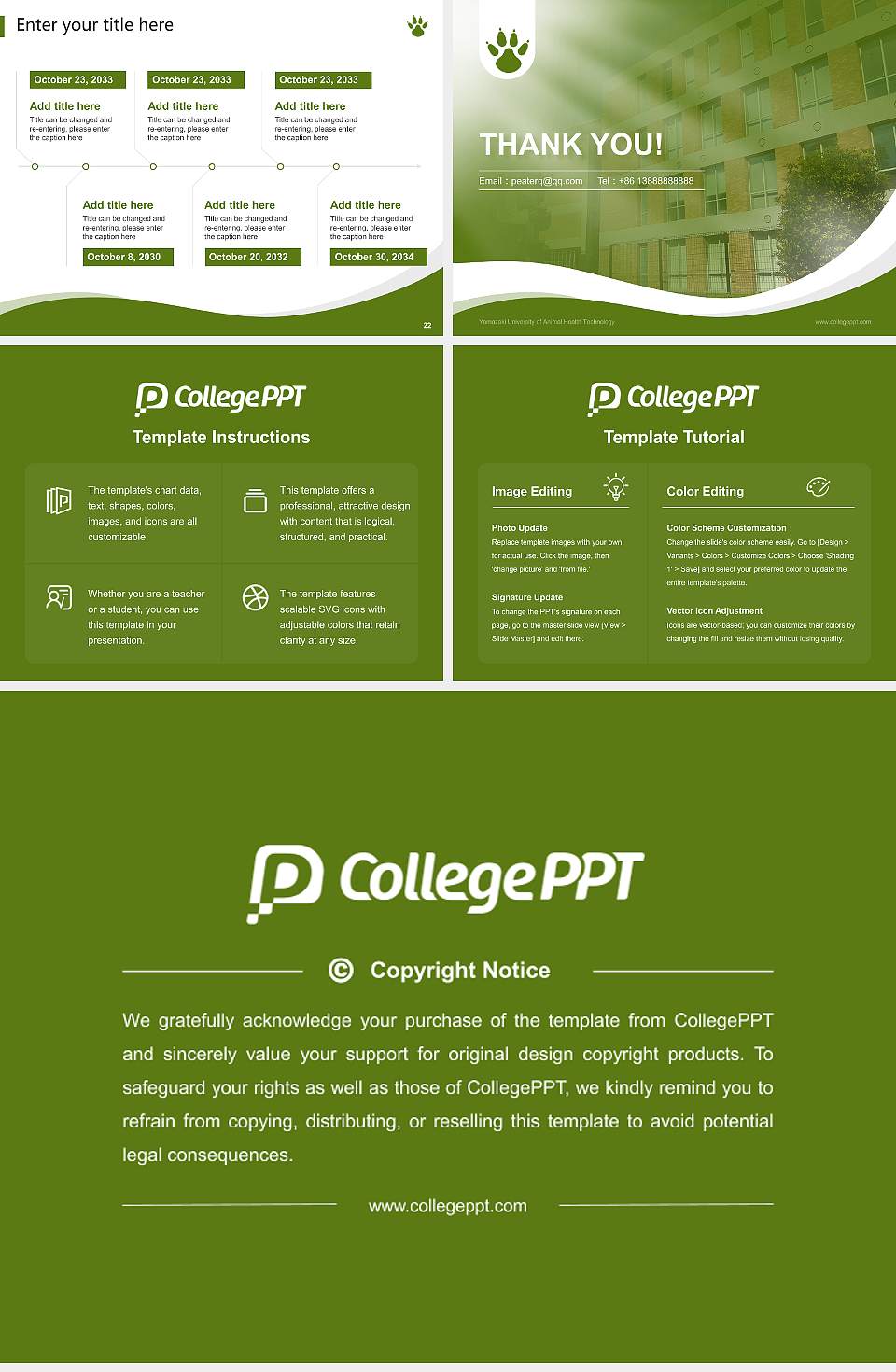 Yamazaki University of Animal Health Technology Lecture Sharing and Networking Event PPT Template4:3 ratio PPT effect preview image4