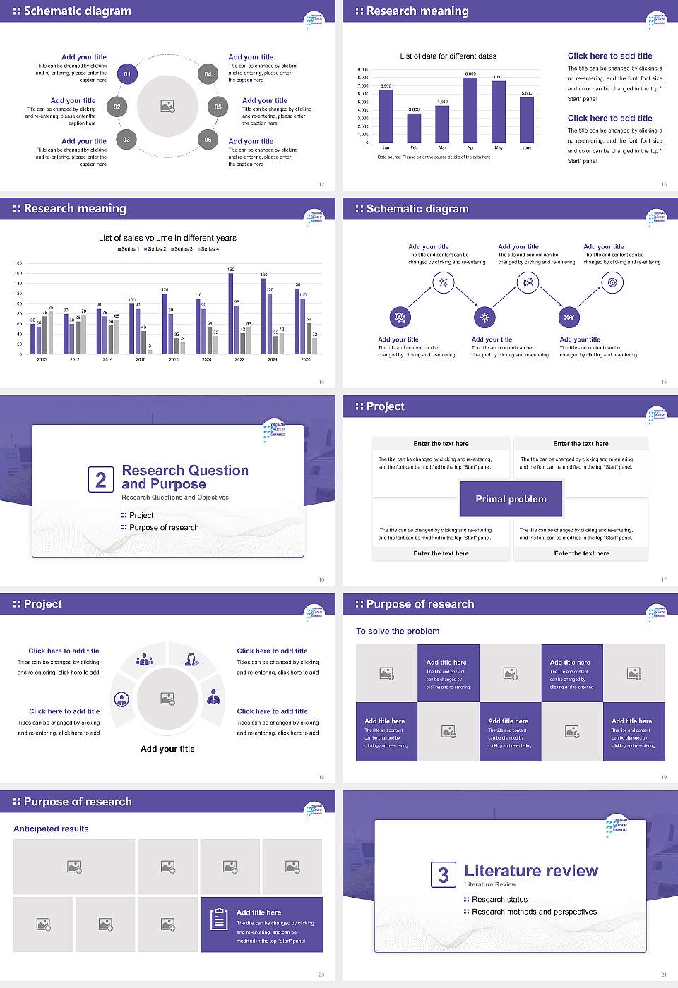 Yokohama College of Commerce Graduation Thesis Defense PPT Template16:9 ratio PPT effect preview image3