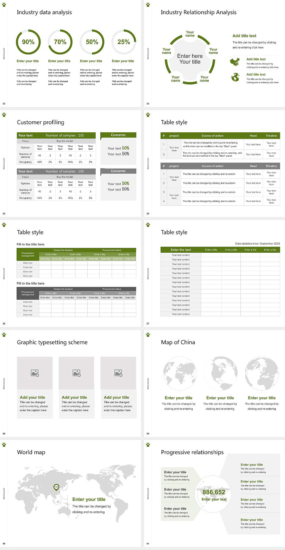 Yamazaki University of Animal Health Technology Competition/Entrepreneurship Contest PPT Template4:3 ratio PPT effect preview image5