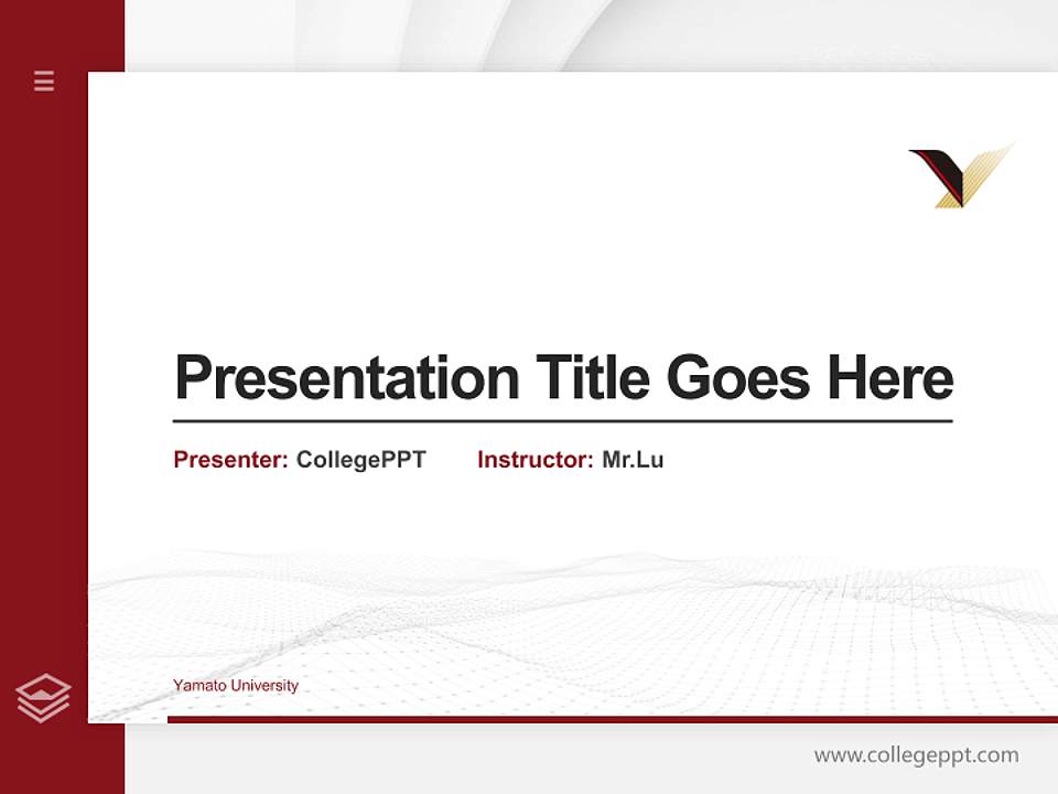 Yamato University Thesis Proposal/Graduation Defense PPT Template4:3 ratio PPT effect preview image5