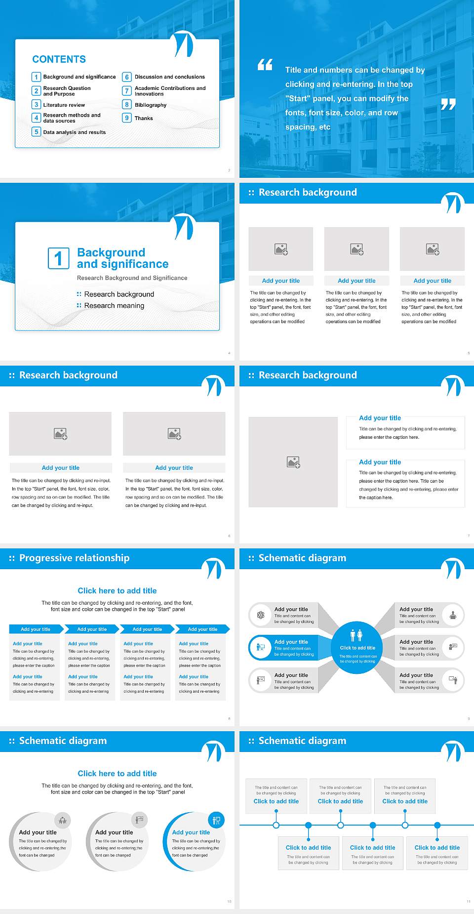 Yokohama University of Art and Design Graduation Thesis Defense PPT Template4:3 ratio PPT effect preview image2
