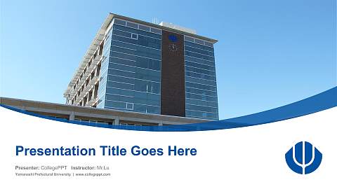 Yamanashi Prefectural University Course/Courseware Creation PPT Template