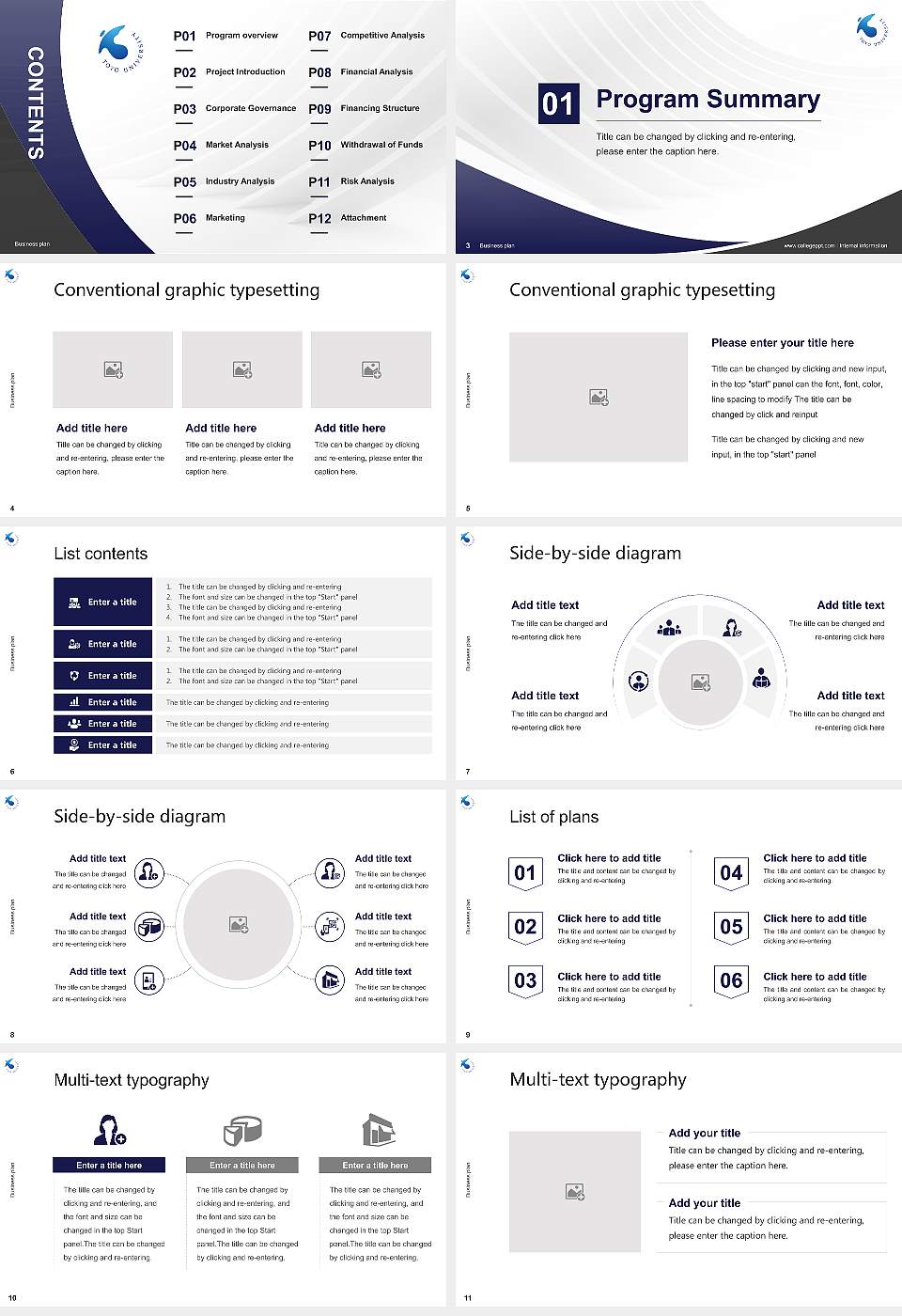 Toyo University Competition/Entrepreneurship Contest PPT Template16:9 ratio PPT effect preview image2