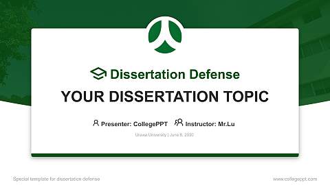 Urawa University Graduation Thesis Defense PPT Template