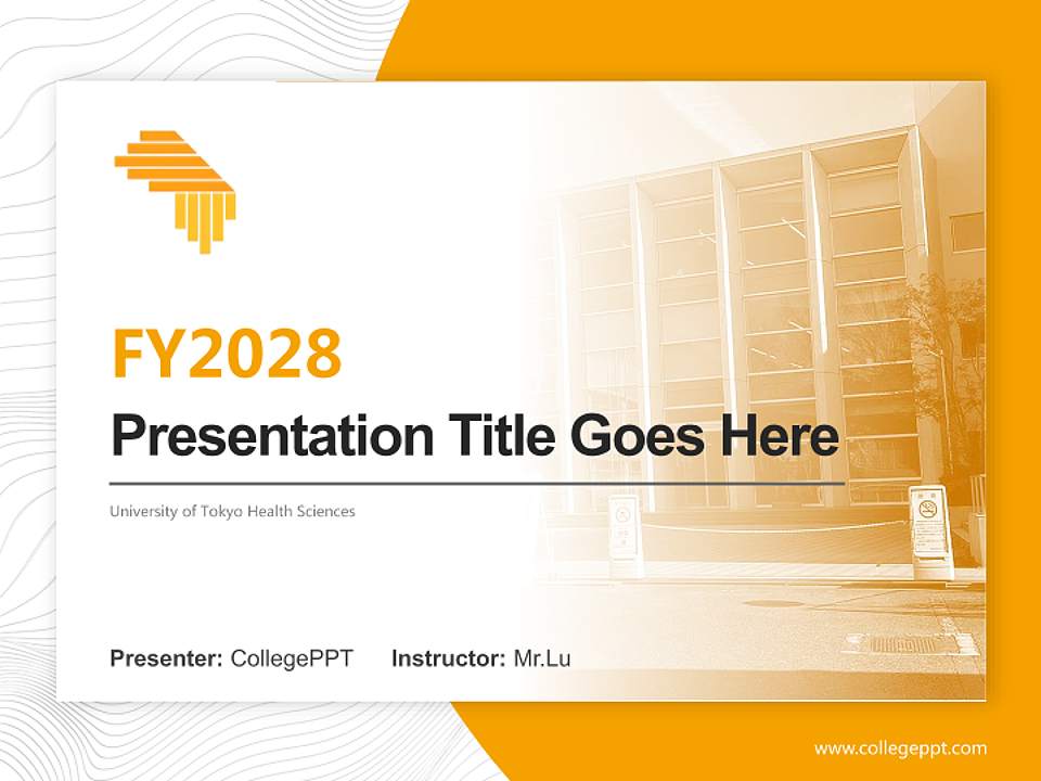 University of Tokyo Health Sciences Academic Presentation/Research Findings Report PPT Template4:3 ratio PPT effect preview image5