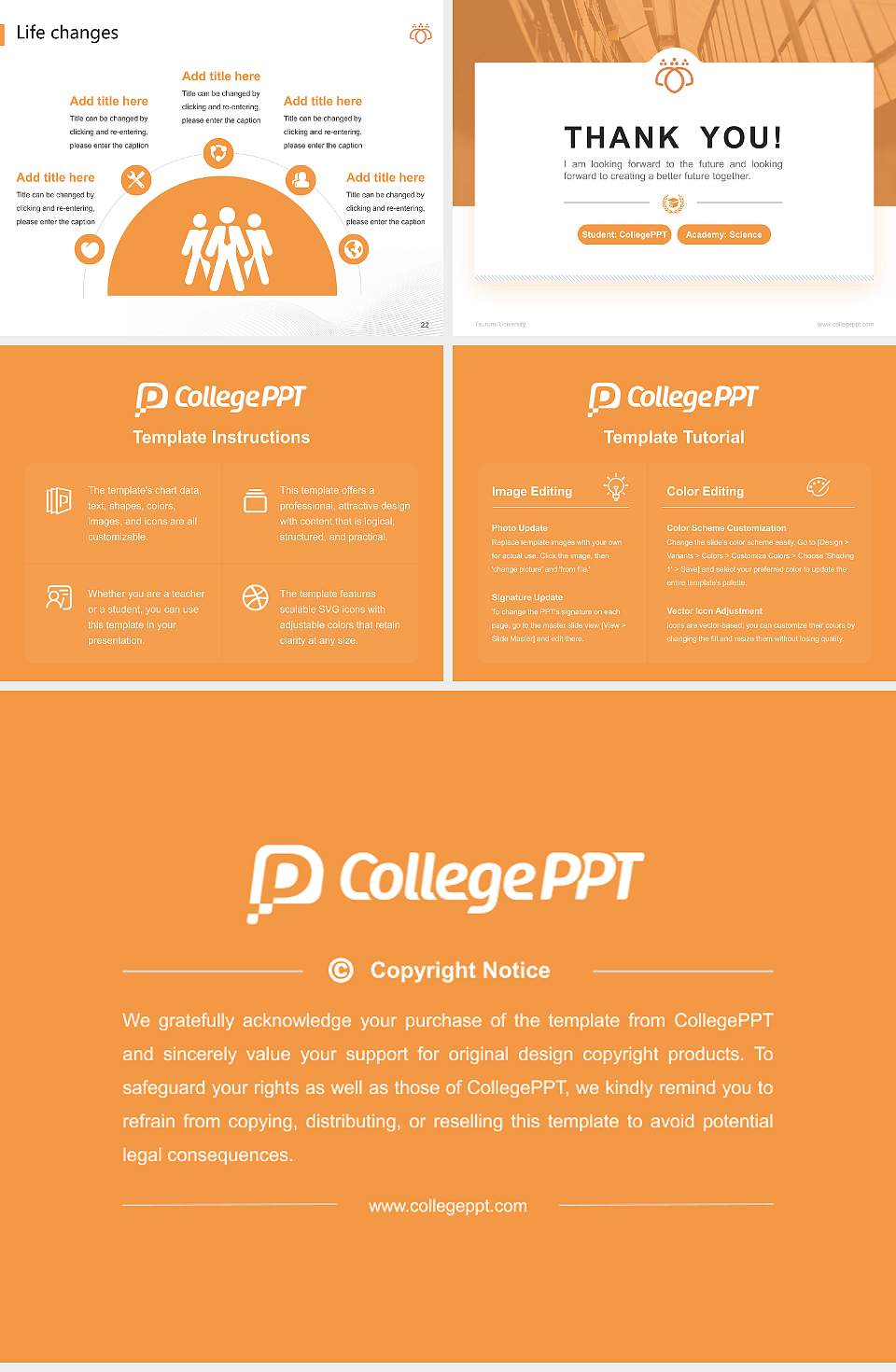 Tsurumi University National Scholarship Defense PPT Template4:3 ratio PPT effect preview image4