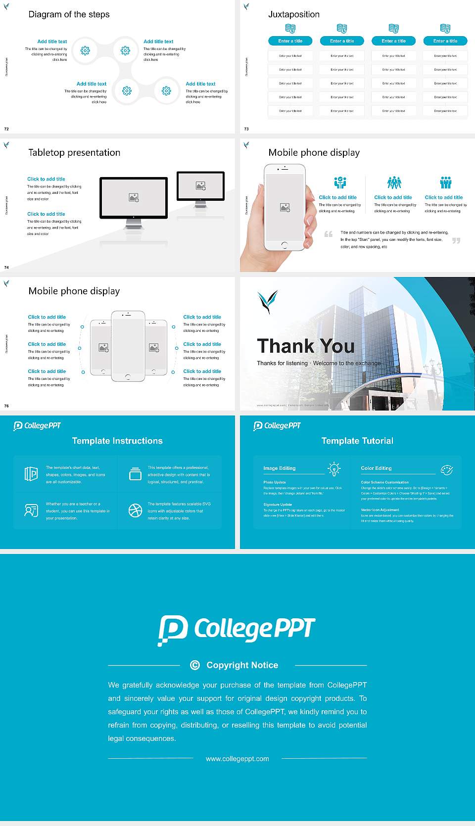 Yamanashi Gakuin University Competition/Entrepreneurship Contest PPT Template16:9 ratio PPT effect preview image9
