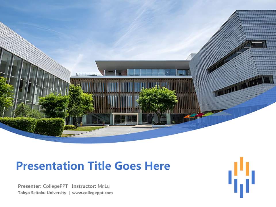 Tokyo Seitoku University Course/Courseware Creation PPT Template4:3 ratio PPT effect preview image5