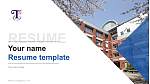 Tokyo Seiei College CV PPT-sjabloon