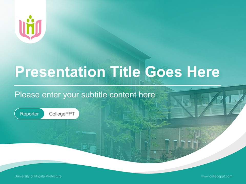 University of Niigata Prefecture Lecture Sharing and Networking Event PPT Template4:3 ratio PPT effect preview image4