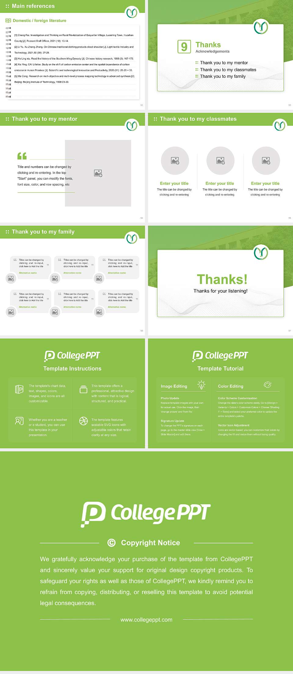 Yamaguchi University Graduation Thesis Defense PPT Template4:3 ratio PPT effect preview image7