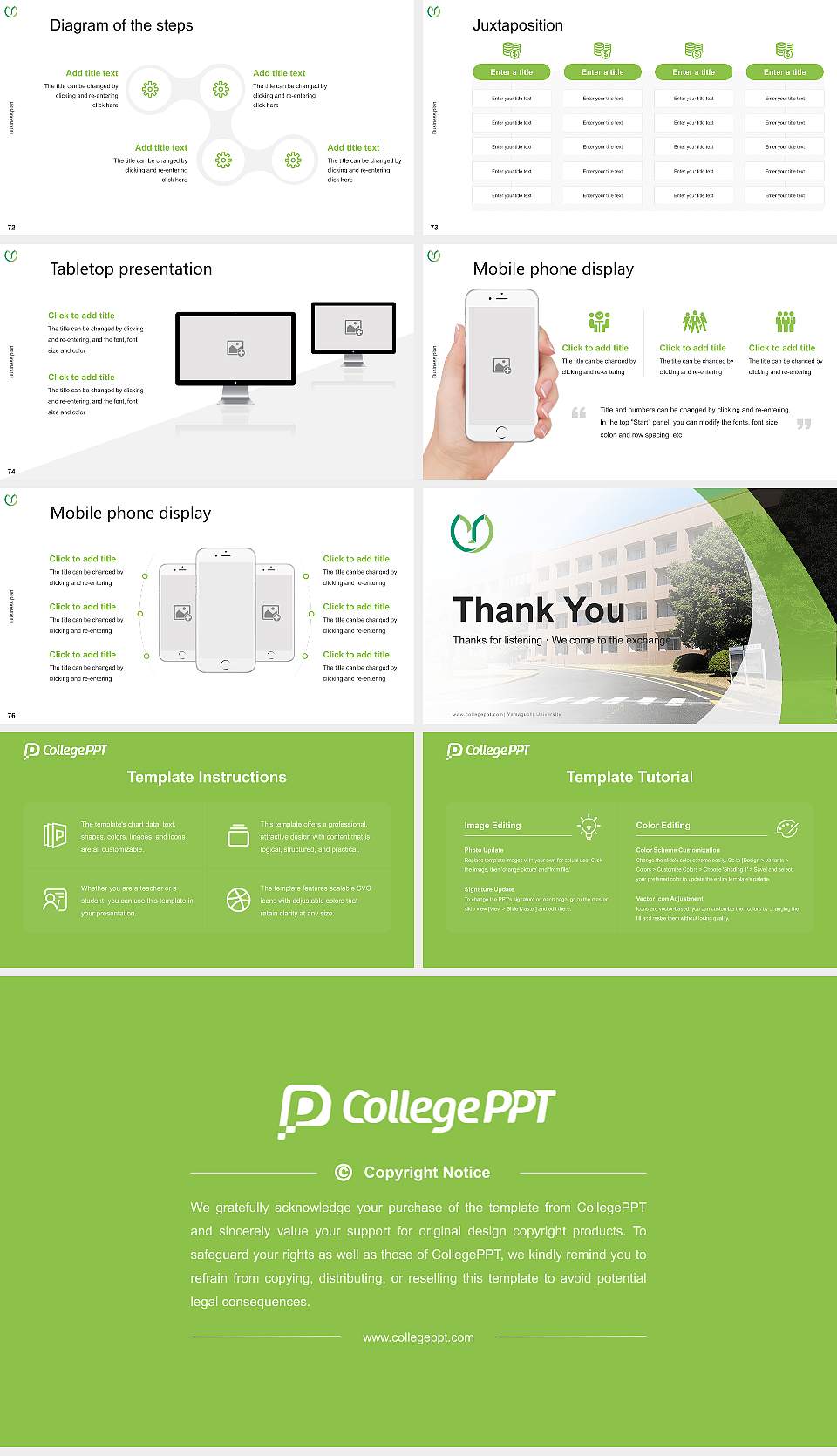Yamaguchi University Competition/Entrepreneurship Contest PPT Template16:9 ratio PPT effect preview image9