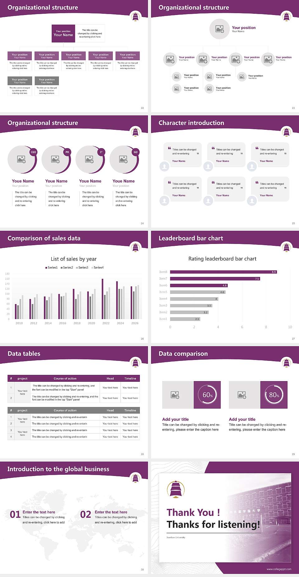 Ikueikan University Academic Presentation/Research Findings Report PPT Template4:3 ratio PPT effect preview image4