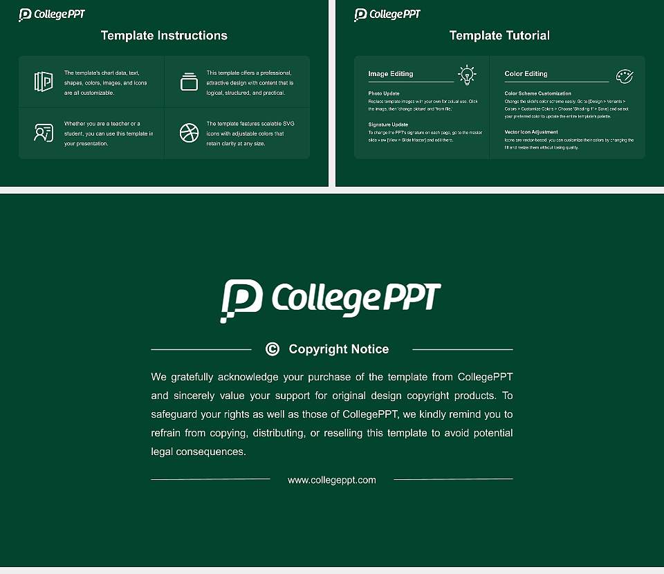 Tokyo University of Agriculture Course/Courseware Creation PPT Template16:9 ratio PPT effect preview image5