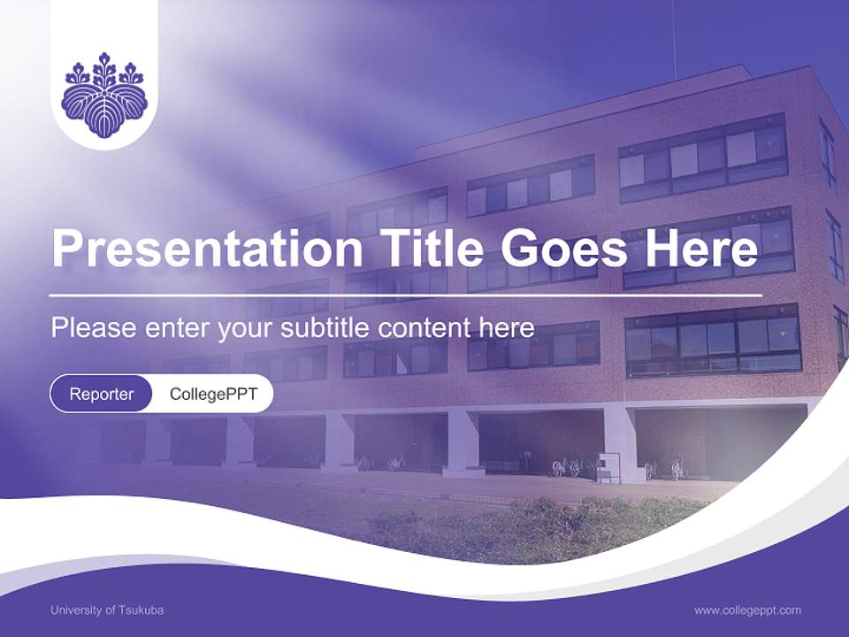 University of Tsukuba Lecture Sharing and Networking Event PPT Template4:3 ratio PPT effect preview image4