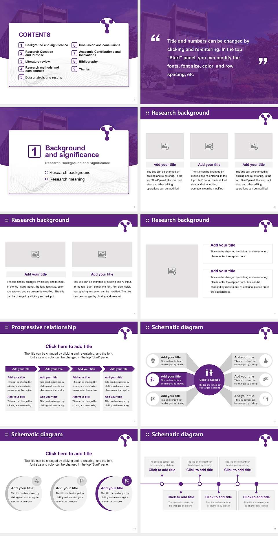 University of Yamanashi Graduation Thesis Defense PPT Template4:3 ratio PPT effect preview image2