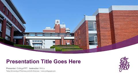 Tokyo University of Pharmacy and Life Sciences Course/Courseware Creation PPT Template