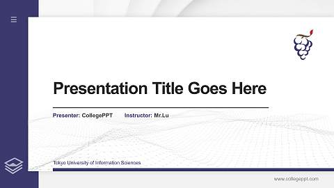 Tokyo University of Information Sciences Thesis Proposal/Graduation Defense PPT Template