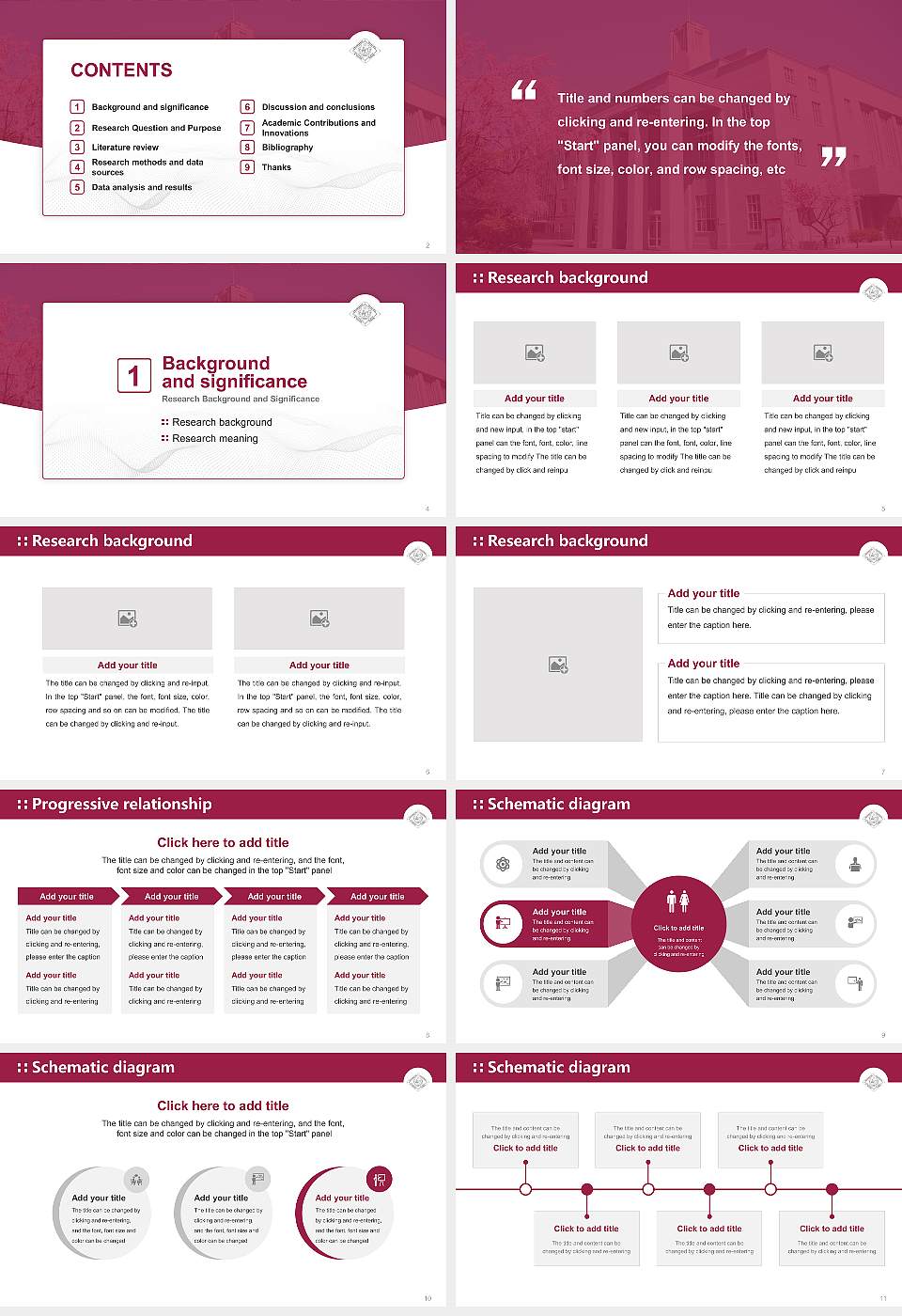 University of The Sacred Heart, Tokyo Graduation Thesis Defense PPT Template16:9 ratio PPT effect preview image2