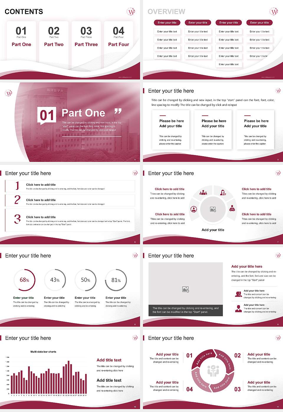 Wayo Women’s University Lecture Sharing and Networking Event PPT Template16:9 ratio PPT effect preview image2