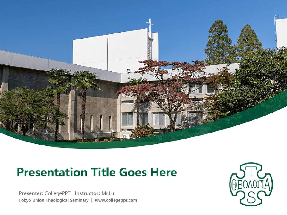 Tokyo Union Theological Seminary Course/Courseware Creation PPT Template4:3 ratio PPT effect preview image5